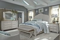 Farmhouse Reimagined Antique White Panel Bedroom Set from Liberty ... Antique style bedroom furniture set
