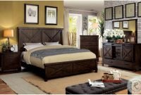 Bianca Dark Walnut Panel Bedroom Set from Furniture of America ... Bianca Dark Walnut Panel Bedroom Set from Furniture of America ...