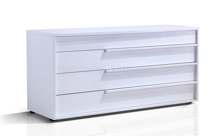 High gloss white dresser furniture
